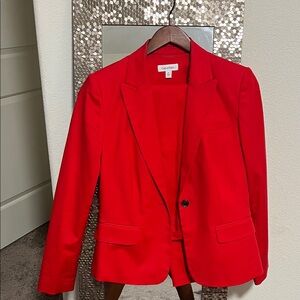 Calvin Klein Bold Red Women's Blazer